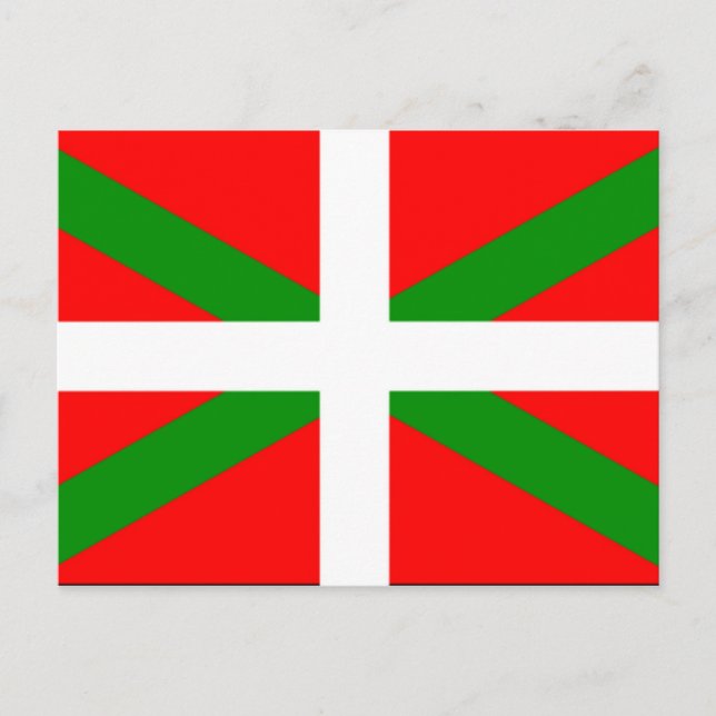 Postal Bandera vasca (Anverso)