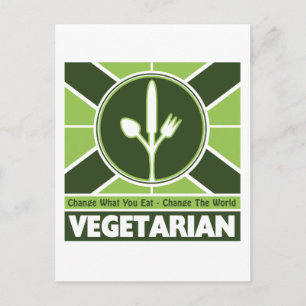 Postal Bandera vegetariana