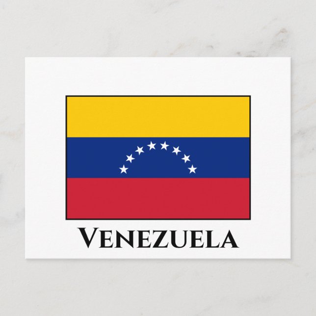 Postal Bandera venezolana (Anverso)