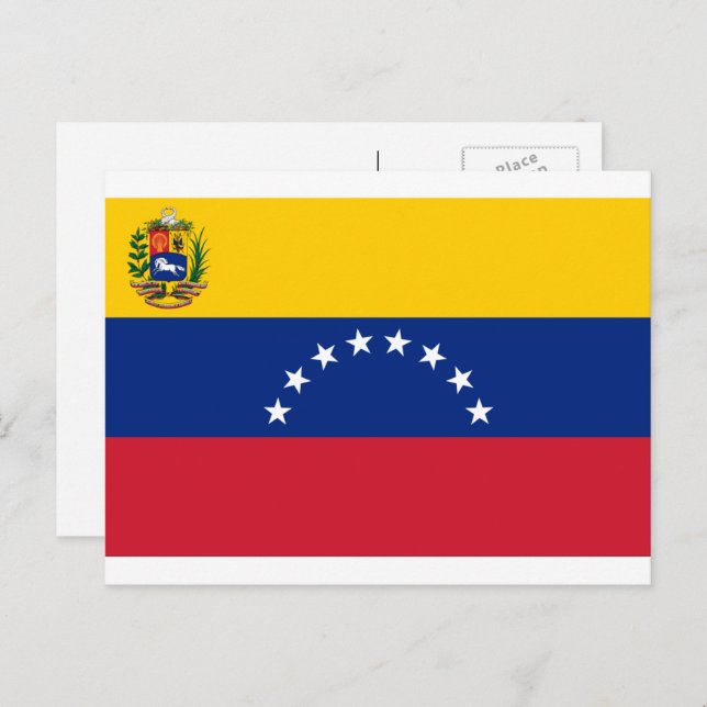 Postal Bandera venezolana, Bandera de Venezuela (Anverso / Reverso)