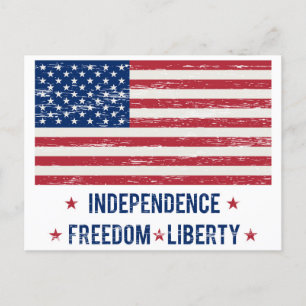 Postal Bandera vintage