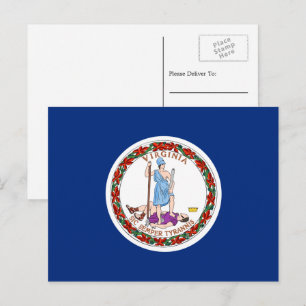 Postal Bandera Virginiana, Bandera de Virginia