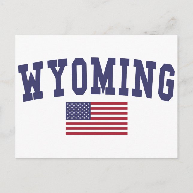 Postal Bandera Wyoming US (Anverso)