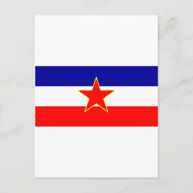 POSTAL BANDERA YUGOSLAVIA (Anverso)