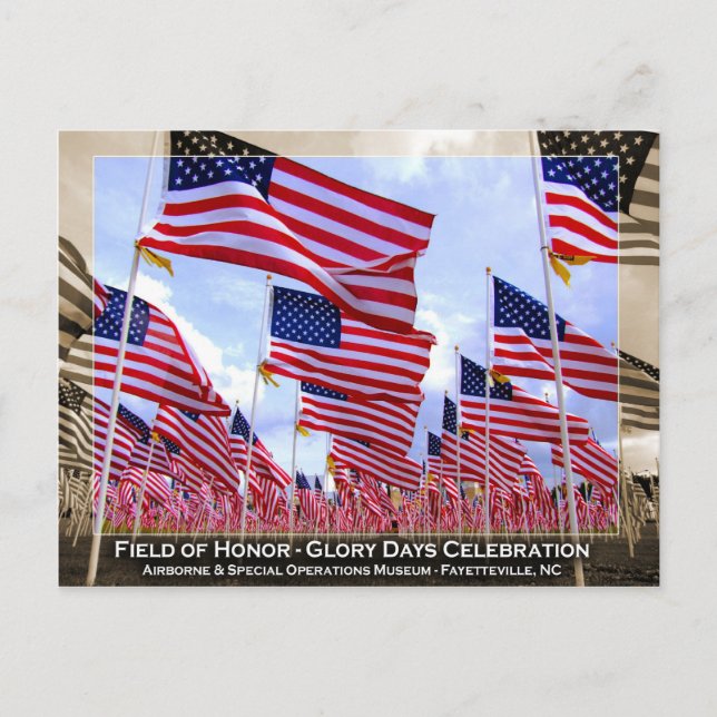 Postal Banderas de Estados Unidos (Anverso)