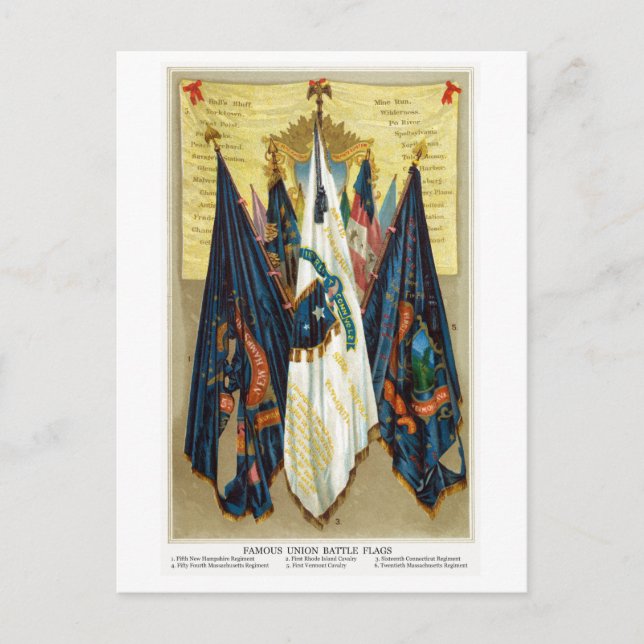 Postal Banderas de guerra civil no. 4 (Anverso)