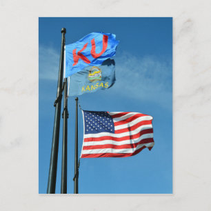 Postal Banderas de Kansas