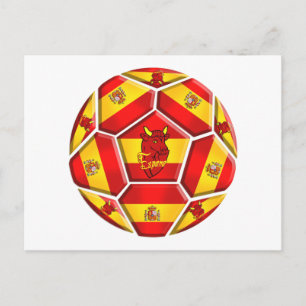 Postal Banderas de La Furia Roja Toro 2012