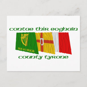 Postal Banderas de los Tyrone del Condado