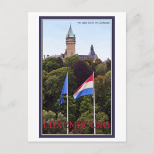 Postal Banderas de Luxemburgo