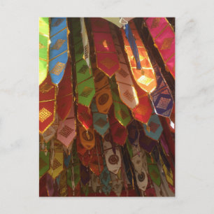 Postal Banderas de oración, Chiang Mai, Tailandia