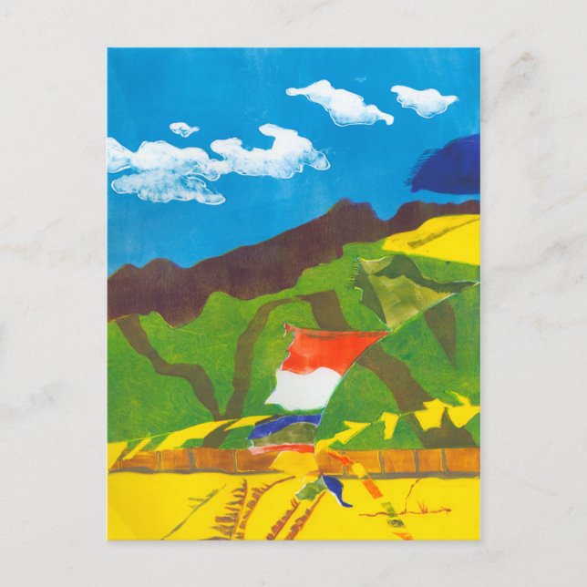 Postal Banderas de oración II (Anverso)