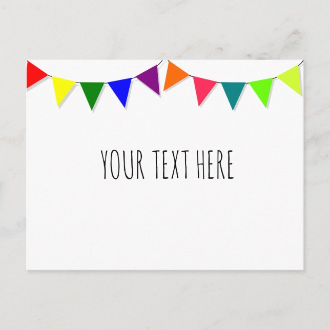 Postal Banderas decorativas (Anverso)