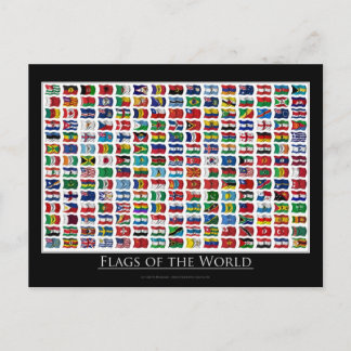 Postal Banderas del mundo - Postcard
