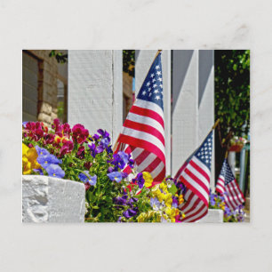 Postal Banderas + Flores