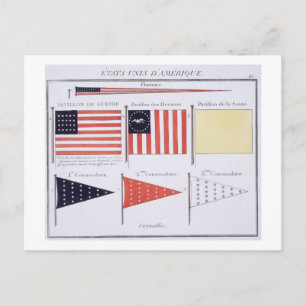 Postal Banderas marítimas y pennants estadounidenses, de 