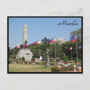 Postal banderas monumentales rizales