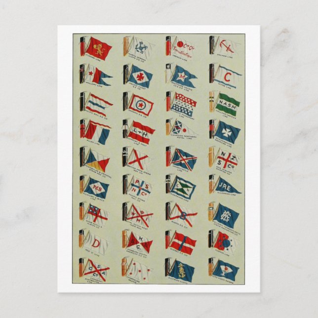 Postal "Banderas y túneles" (Anverso)