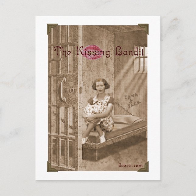 Postal Bandido de besos (Anverso)