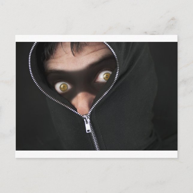 Postal Bandido de ojos amarillos (Anverso)