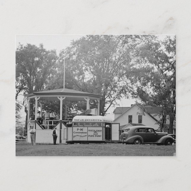 Postal Bandstand, Craftsbury, Vermont Vintage (Anverso)