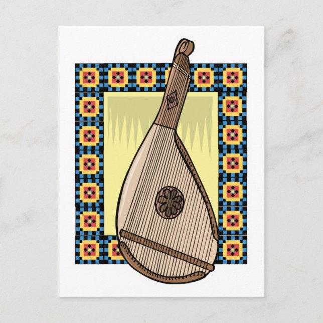 Postal bandura ucraniana (Anverso)