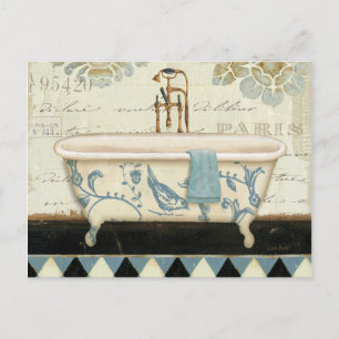 Postal Bañera francesa vintage