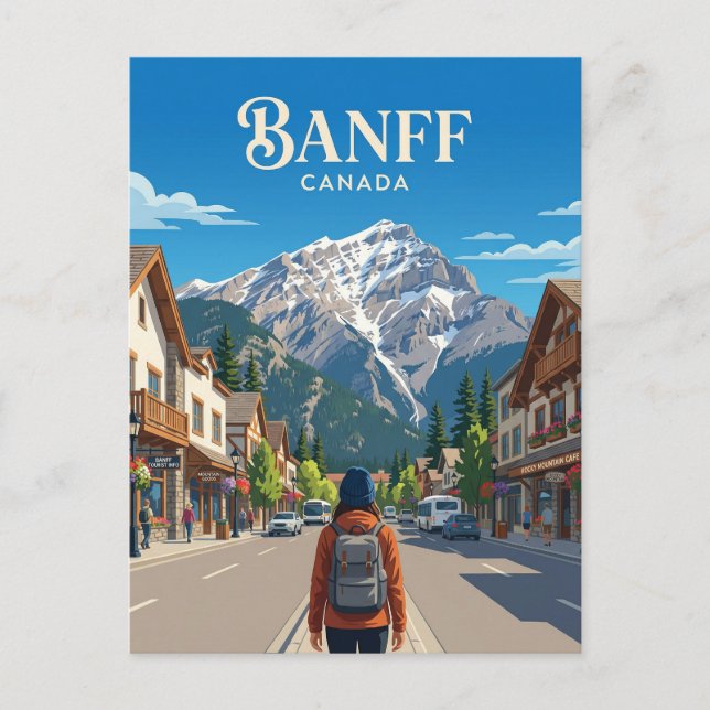 POSTAL BANFF CANADA (Anverso)