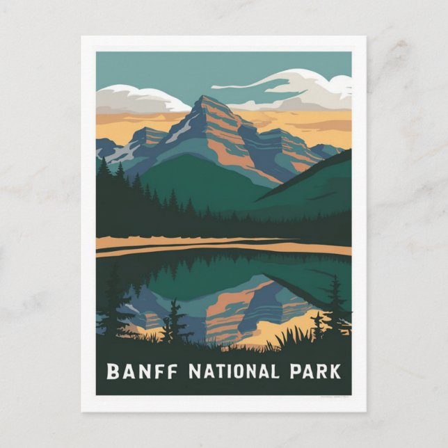 Postal Banff National Park Canada (Anverso)