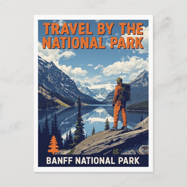 Postal Banff National Park Mountain Lake (Anverso)