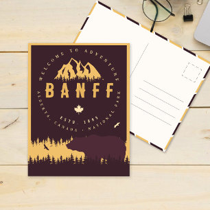 Postal Banff NP Canadá Montañas Rocosas Souvenirs de époc