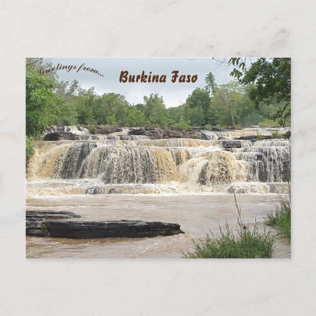 Postal Banfora Cascades Burkina Faso (Anverso)