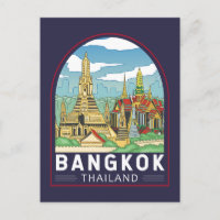 Bangkok Tailandia: El emblema retro de viajes