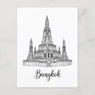 Postal Bangkok Tailandia Wat Arun