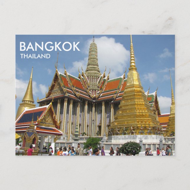 Postal Bangkok Tailandia Wra Phra Kaew Buda Esmeralda (Anverso)