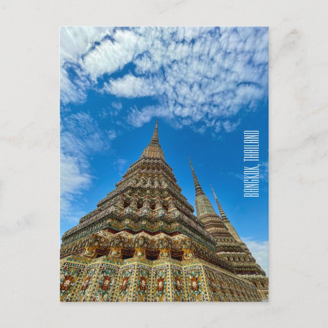 Postal bangkok thailand wat pho (Anverso)