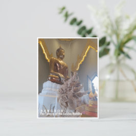 Postal Bangkok, vistas interiores de Wat Traimit, Tailand