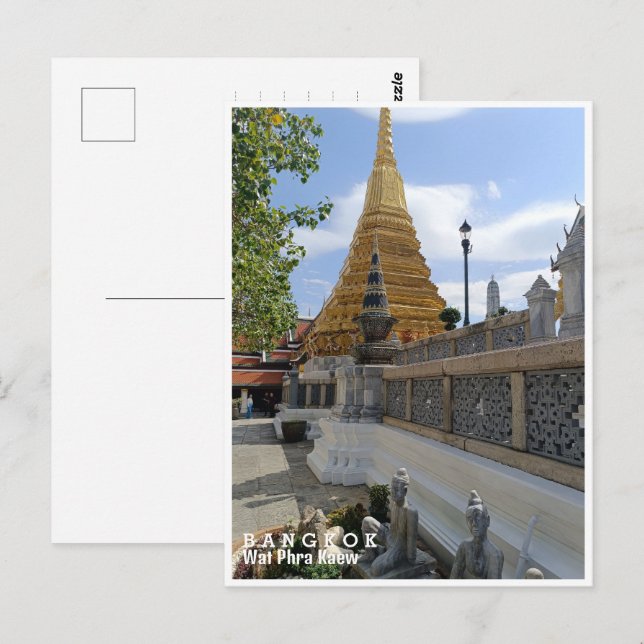 Postal Bangkok, Wat Phra Kaew, Tailandia (Anverso / Reverso)
