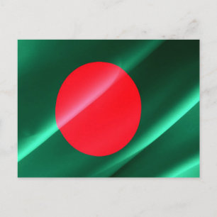 Postal Bangladesh - Bandera ondeando -