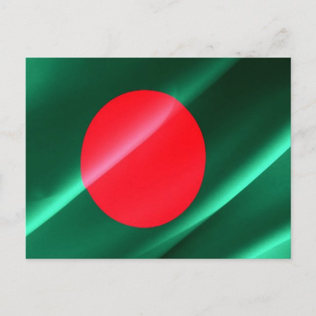 Postal Bangladesh - Bandera ondeando - (Anverso)