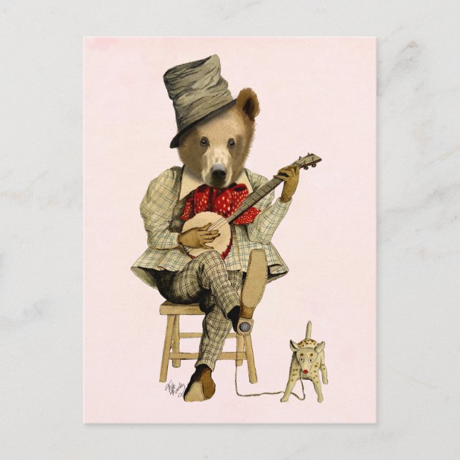 Postal Banjo Bear 3 (Anverso)