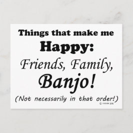 Postal Banjo me hace feliz