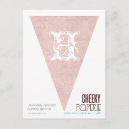 Postal Banner de Bunting de la princesa del cielo