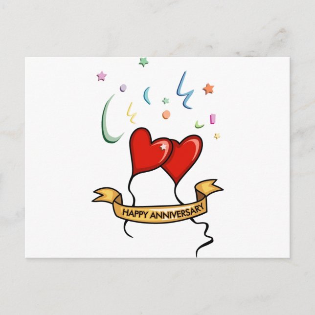 Postal Banner de Feliz Aniversario (Anverso)