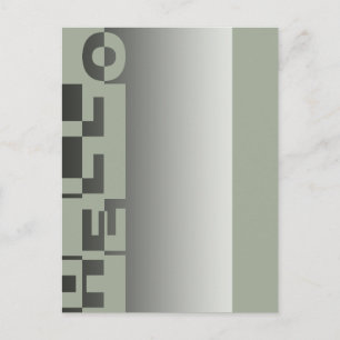 Postal Banner de HOLA moderno + tu trasero. e ideas