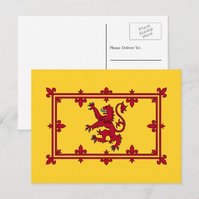 Postal Banner real escocés, Escocia (Anverso / Reverso)