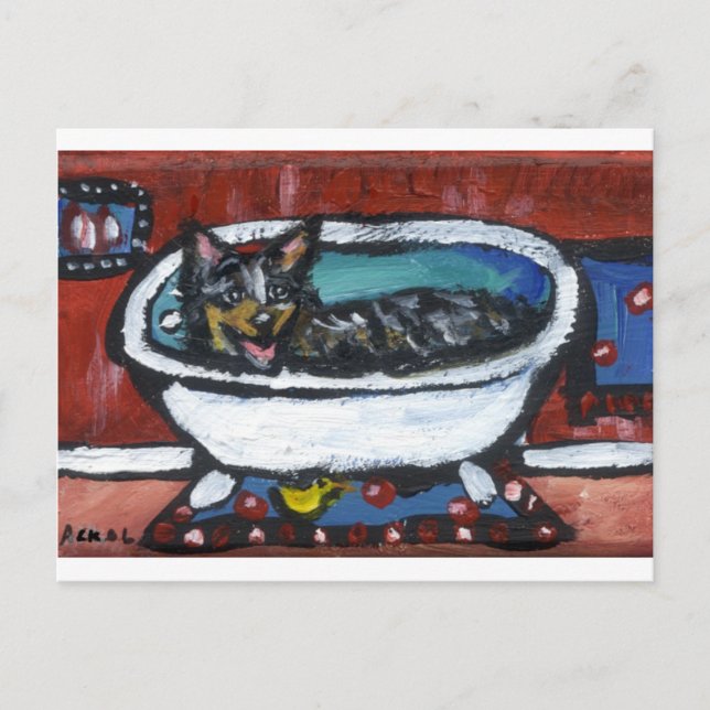 Postal Baño de ganado vacuno australiano (Anverso)