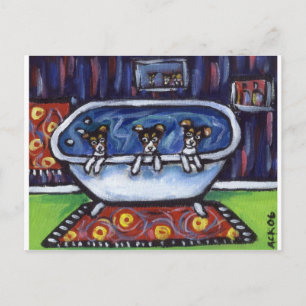 Postal Baño de Rat Terrier