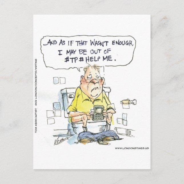 Postal Baño no 4 redes sociales Tees y regalo divertidos (Anverso)