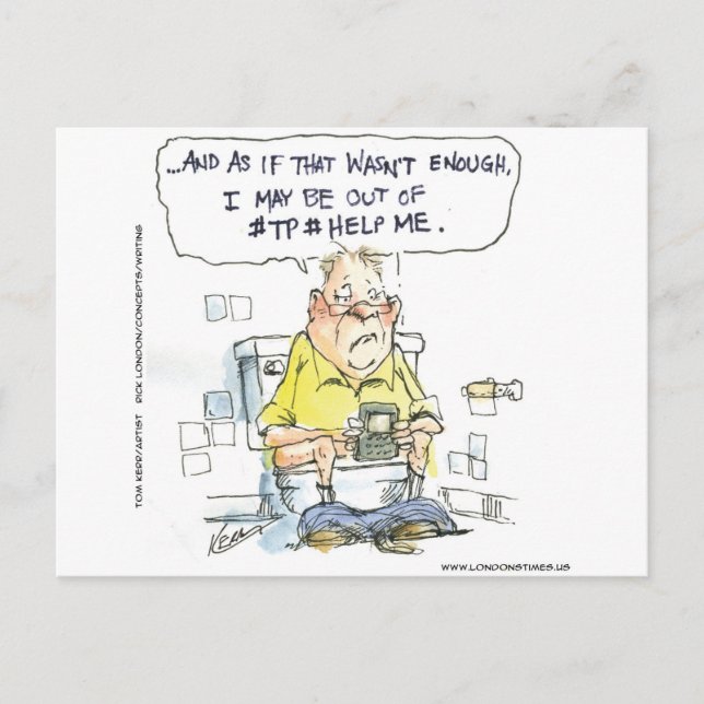 Postal Baño no 4 redes sociales Tees y regalo divertidos (Anverso)